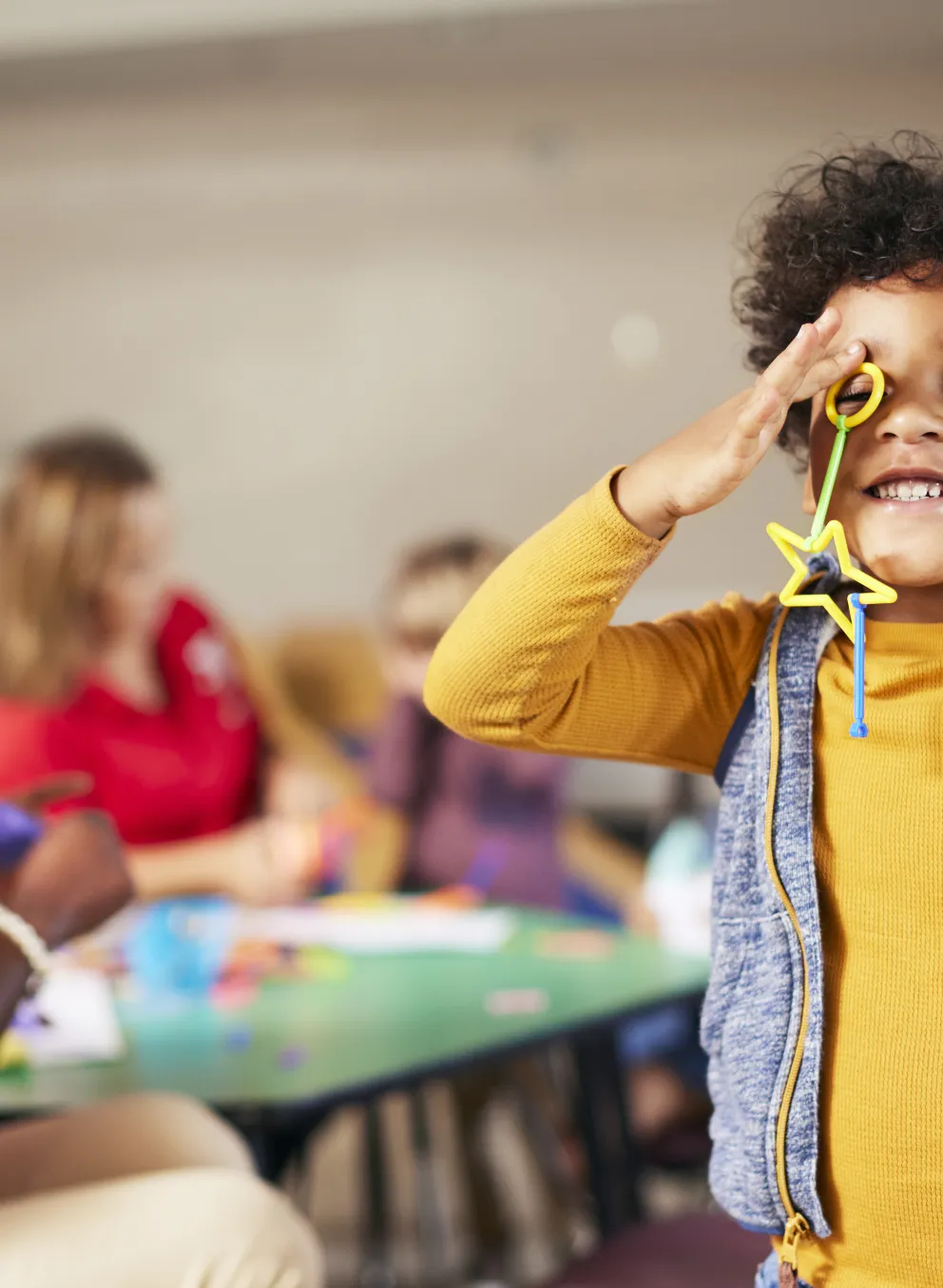 kids in camp with counselors