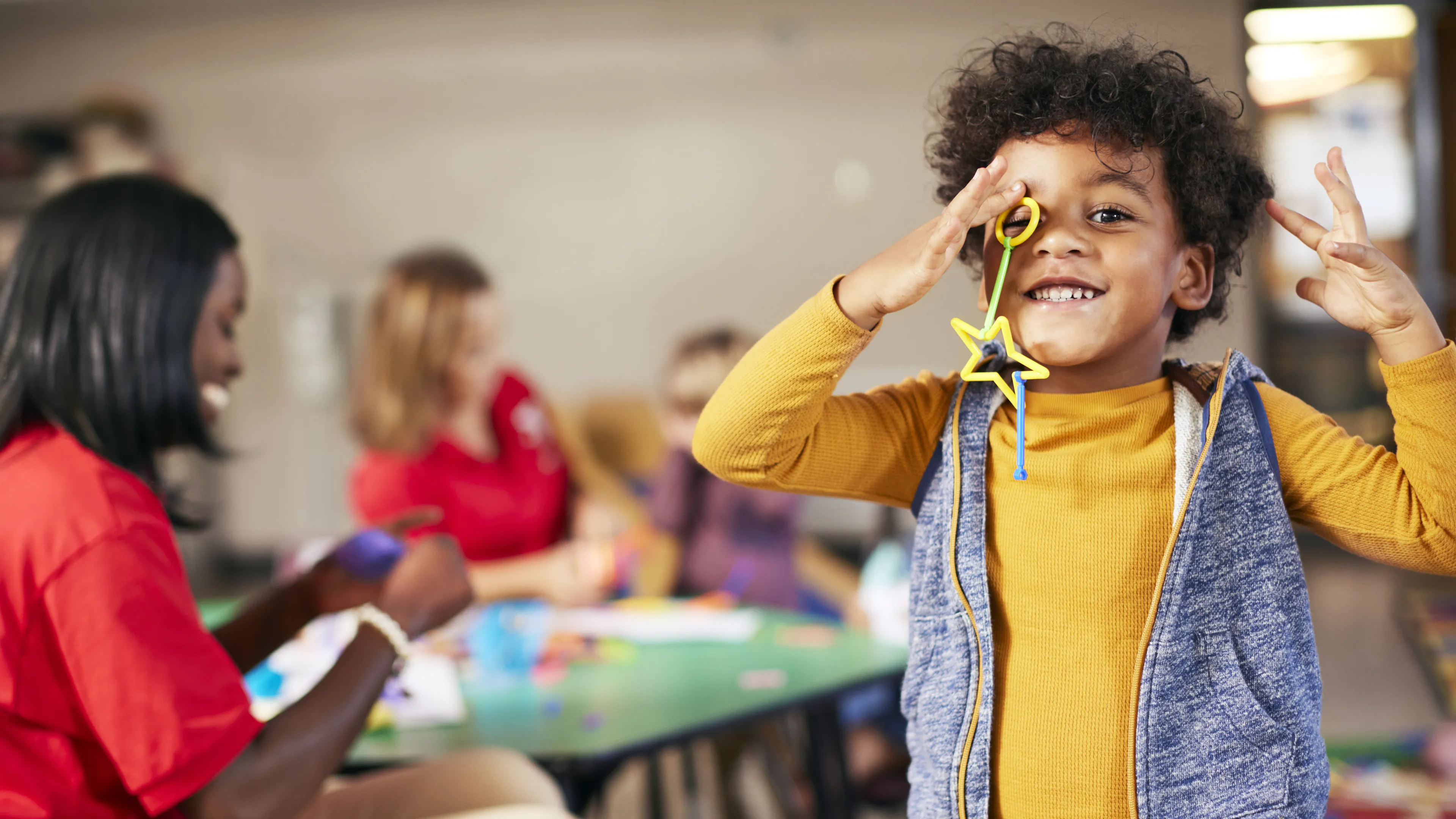 kids in camp with counselors